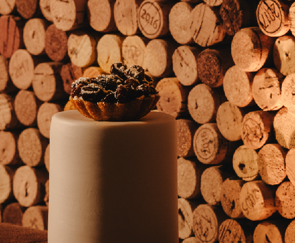 Afbeelding kurken in wijnkamer De Burgemeester